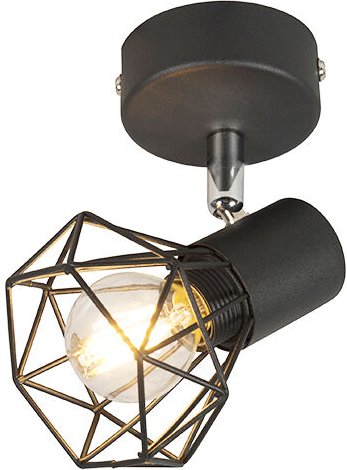 Art Deco Spot schwarz dreh- und neigbar - Mosh