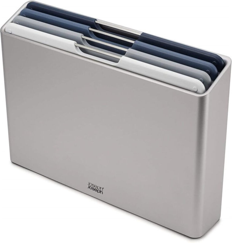 Set of Schneidebretter of Cutting Folio™ of 4 Stück in Grau, normale Größe, um Kreuzkontaminationen zu vermeiden, farbco...