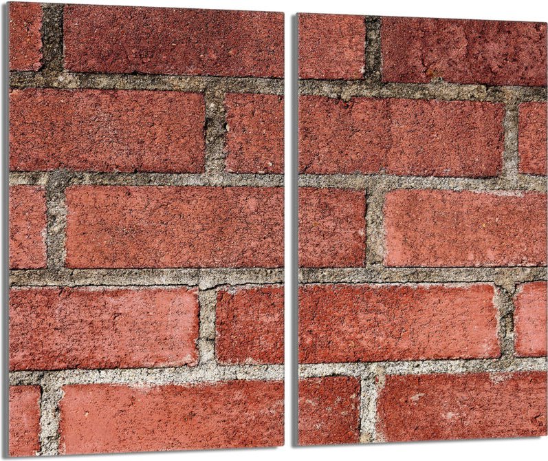 Glasschutzplatte für Herd 2x30x52 Brick