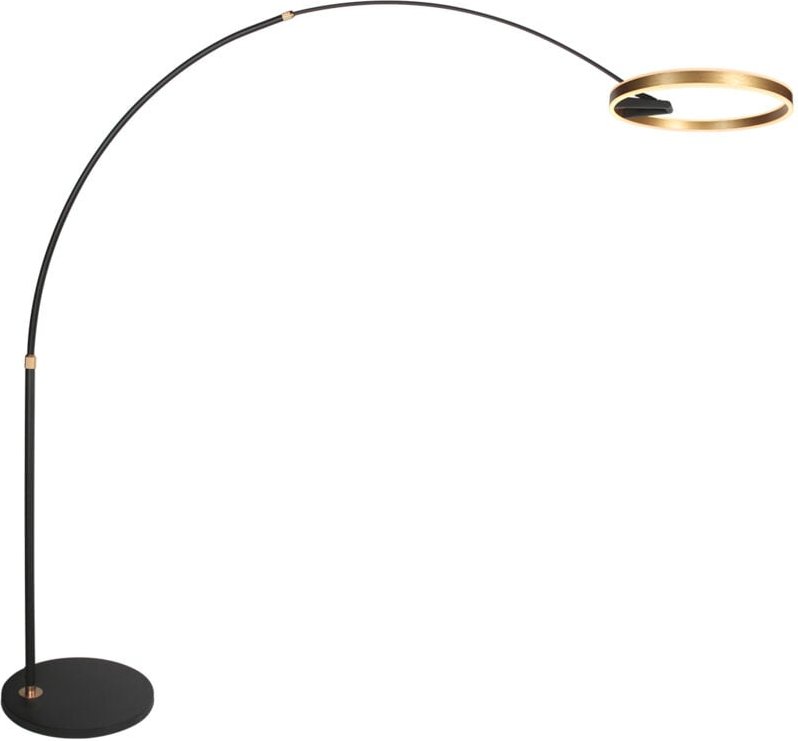Stehlampe - Ringlux - gold - metall - bogenlampe - - Steinhauer