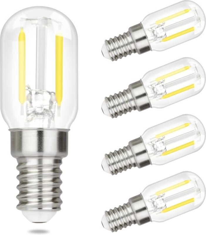 Thumbnail - Gbly - 4er pack E14 led Kaltweiß Glühbirne: Vintage led Lampen T22 Retro Birne 2W 6000K Edison Leuchtmittel E14 Fassung ...