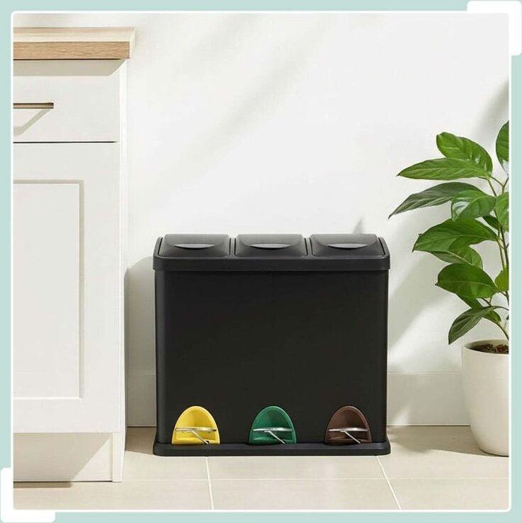 Kuchenabfalleimer 3 facher 3 x 8 l