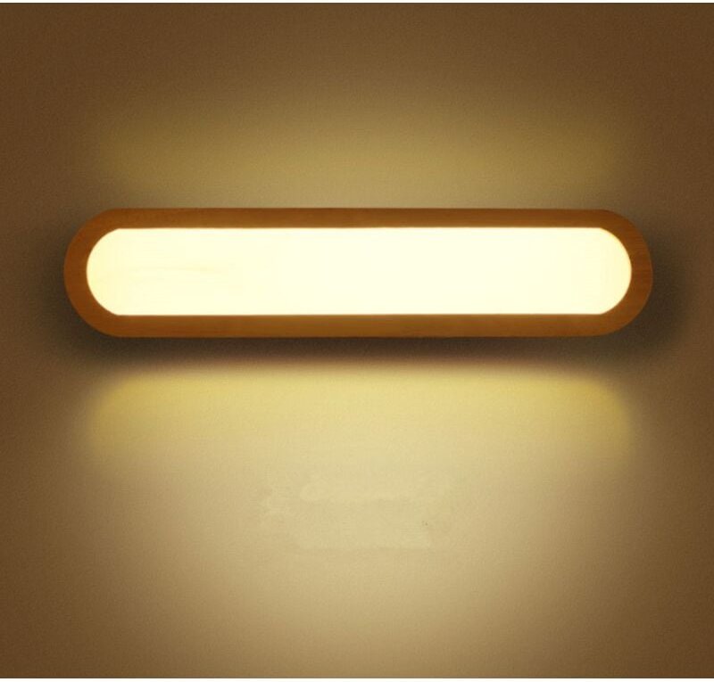 LED-Wandleuchte, Schlafzimmer-Wandleuchte, LED-Innenwandleuchte, dimmbare LED-Holzwandlampe, für Schlafzimmer, Wohnzimme...