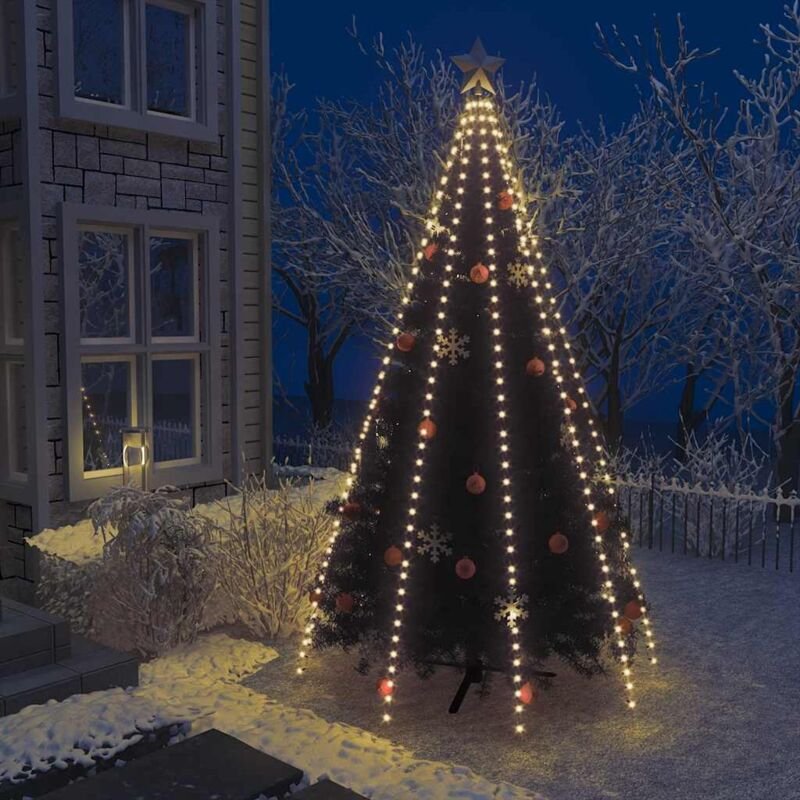Weihnachtsbaum-Lichternetz mit 400 LEDs 400 cm Vidaxl