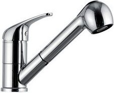 Spültischmischer mit ausziehbarer Brause – Epic Line, Chrom