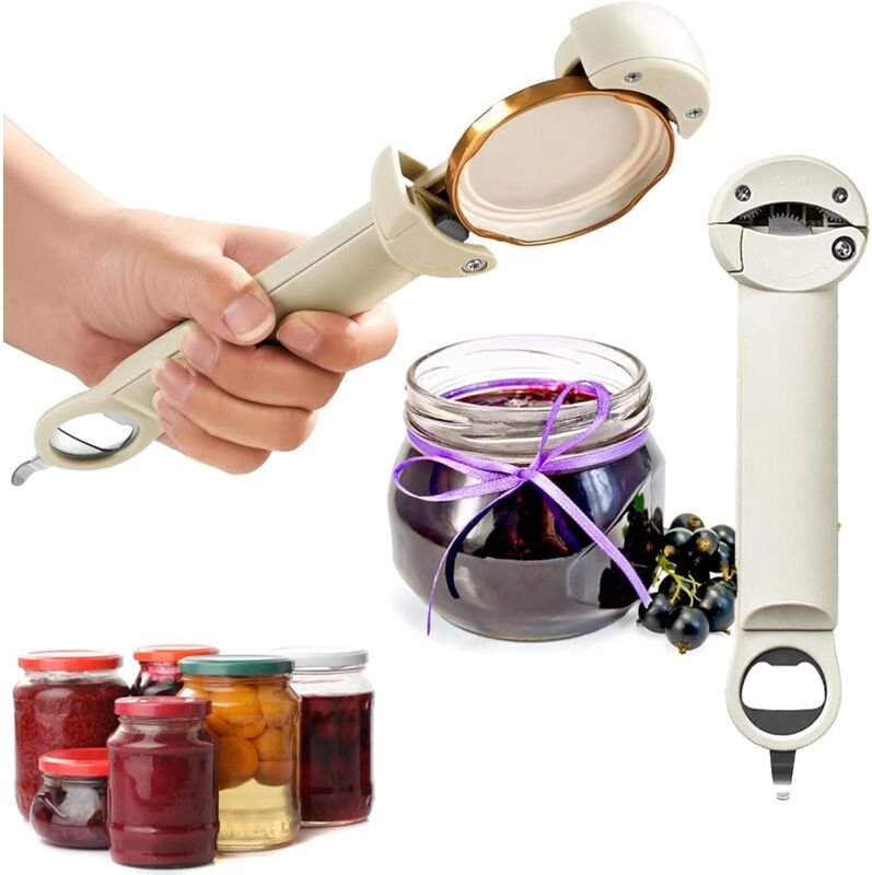 Multifunktionaler Teleskop-Flaschenöffner, Dosenöffner, verstellbarer multifunktionaler Dosenöffner aus Edelstahl, Flasc...