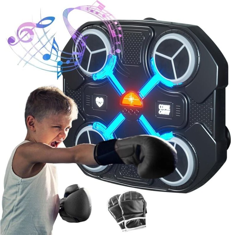 Bluetooth Smart Music Boxing Machine, an der Wand montiertes Smart Boxing Target, USB-Aufladung, Boxtrainingsausrüstung,...