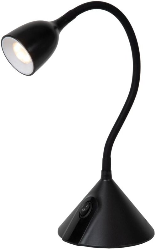 Milo - Schreibtischlampe - ø 12,8 cm - led - 1x3,2W 3000K - Schwarz - Lucide