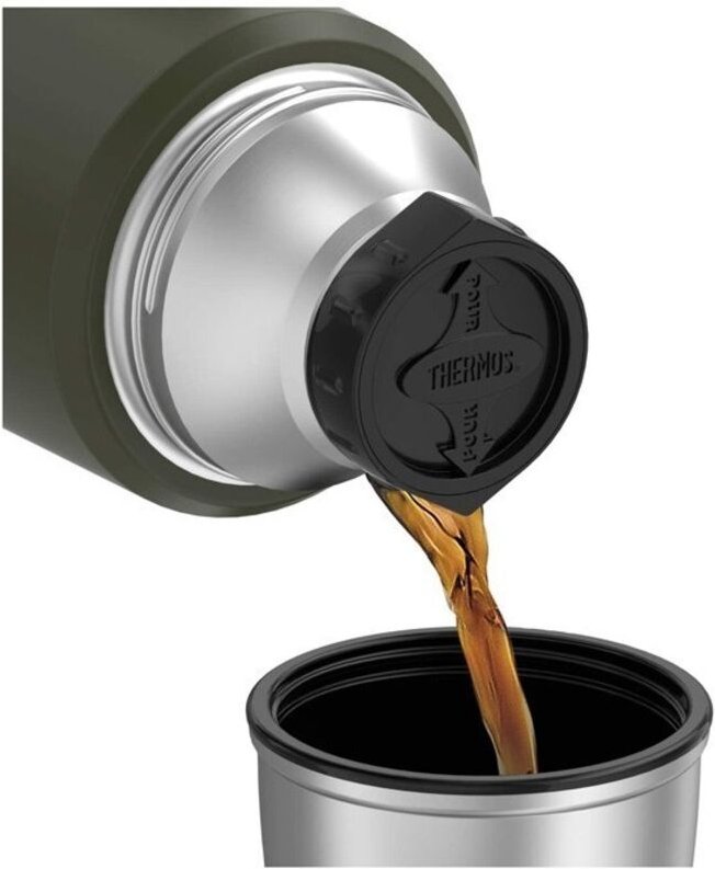 Thermoskanne mit Griff, 470 ml, grün, 170028 THERMOS