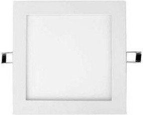 DownLight LED-Einbau Quadrat 12W weißes Licht 6000K Finish blanco