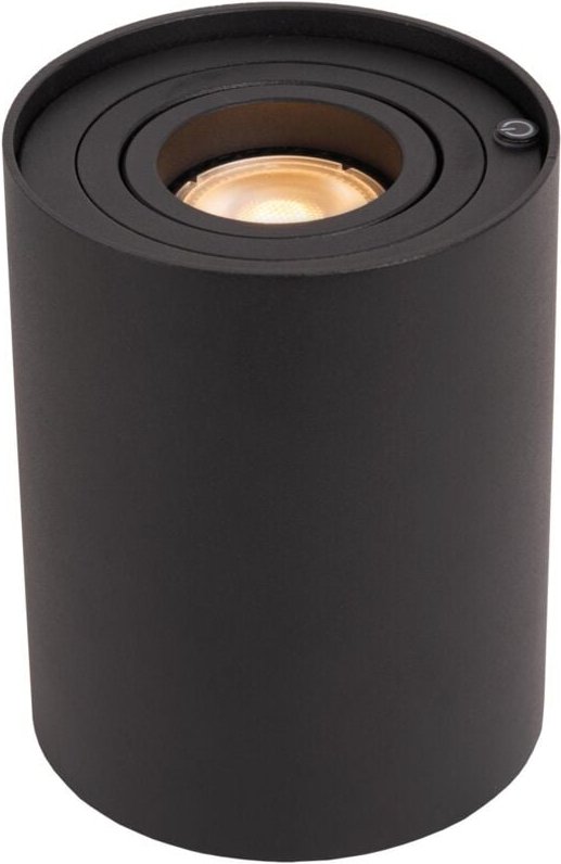 Tube - Tischlampe - ø 9,6 cm - led 3 StepDim - GU10 - 1x5W 2600K/2800K - Schwarz - Lucide