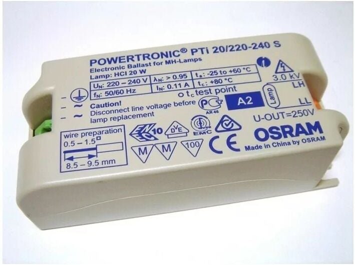 Osram - 353290 Vorschaltgerät für MH-Lampe hci 20W Powertronic Pti 20/220-240 s