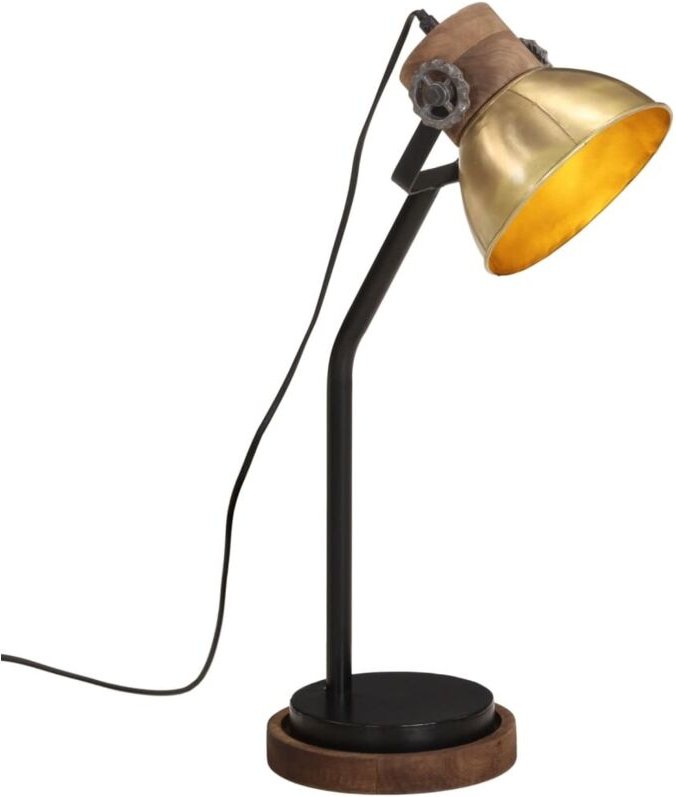 Thumbnail - Schreibtischlampe 25 W Antik-Messing 18x18x60 cm E27 vidaXL