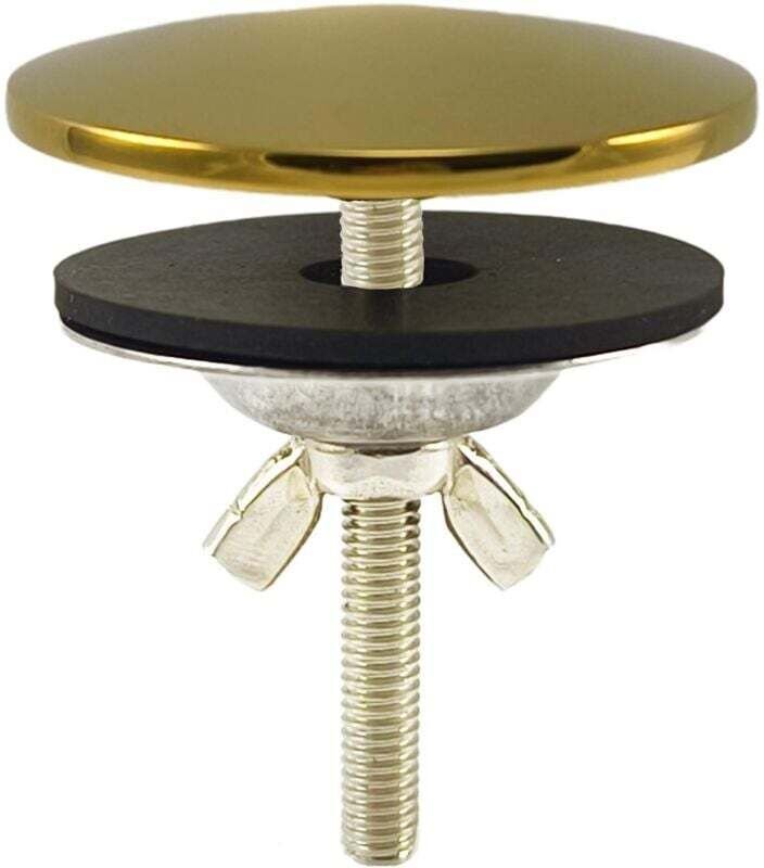 Abflussstopfen für Spüle, 5 cm Hahnlochabdeckung, verchromtes Messing, Abflussstopfen für Küche und Bad, Spülenabdeckung...