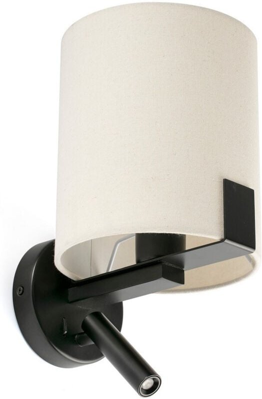 Nila Wandleuchte mit schwarzem und cremefarbenem Leser 20053