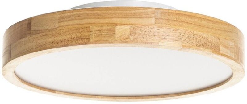 Lindby - Deckenlampe 'Milada' aus Holz dimmbar mit Fernbedienung für Wohnzimmer & Esszimmer von