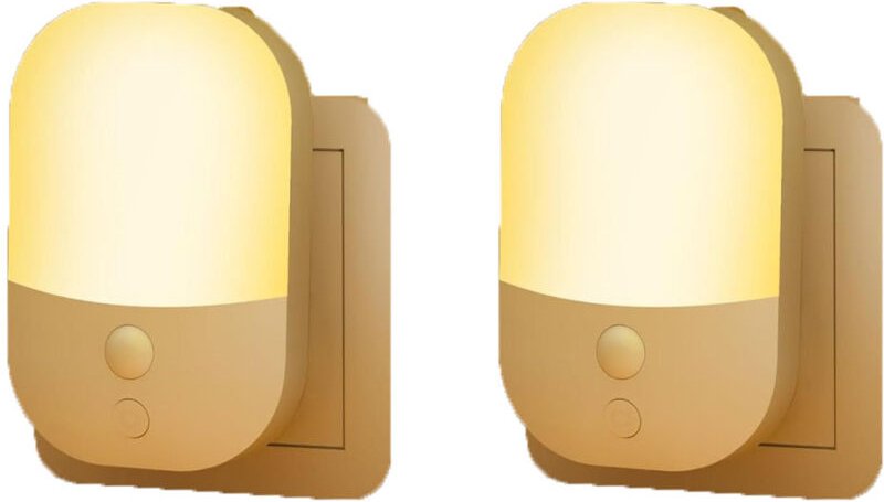 Nachtlicht mit Bewegungsmelder – Einstellbare Helligkeit – 3 Modi – Warmes Licht – Geeignet für Flur, Schlafzimmer, Küch...