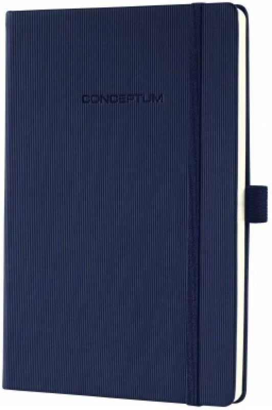 Notizbuch Conceptum ca. din A5 kariert dunkelblau 97 Bl.