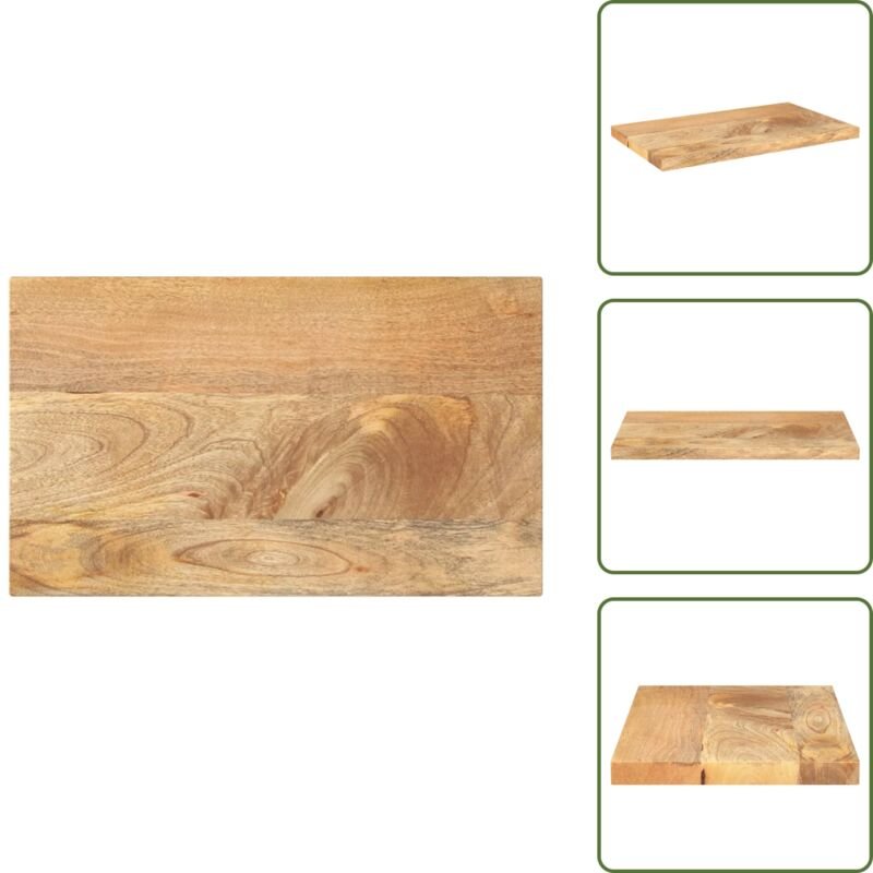 vidaXL Tischplatte 50x40x2,5 cm Rechteckig Massivholz Mango