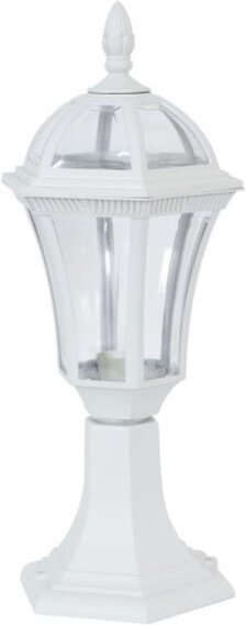 Fabrilamp - Comino Außenwandleuchte 1xe27 weiß ip44 Polycarbonat 47.6x17.6x17.6x17.6 cm