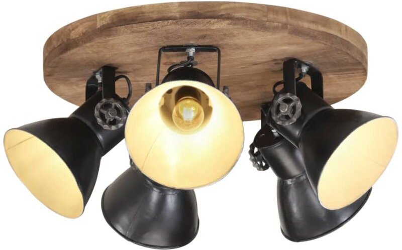 Deckenleuchte 25 W Schwarz 50x50x25 cm E27 vidaXL618795