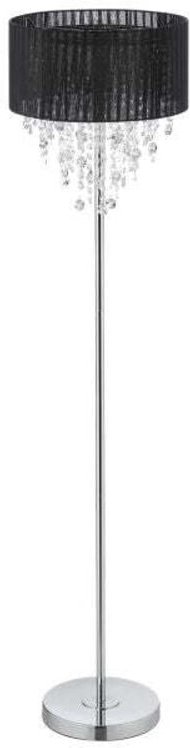Stehlampe mit kristallen schwarz