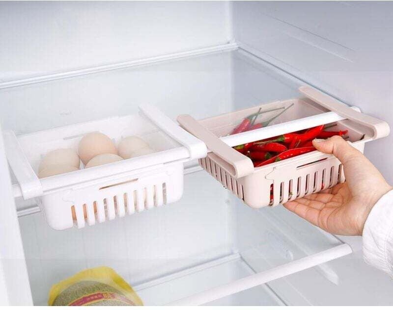 Ulisem Pop-up-Kühlschrank-Organizer, Schubladen-Aufbewahrungsbox, Kühlschrank-Aufbewahrungsbox (2er-Pack)