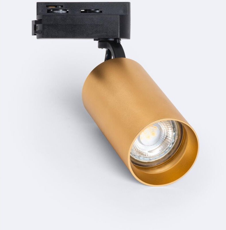 1-Phasenstromschiene Strahler Lux für GU10-Glühbirne Gold