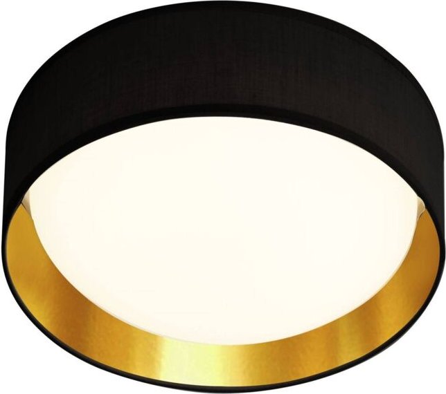 Searchlight Gianna - Integrierte LED 1 Light Flush Deckenleuchte Schwarz, Gold