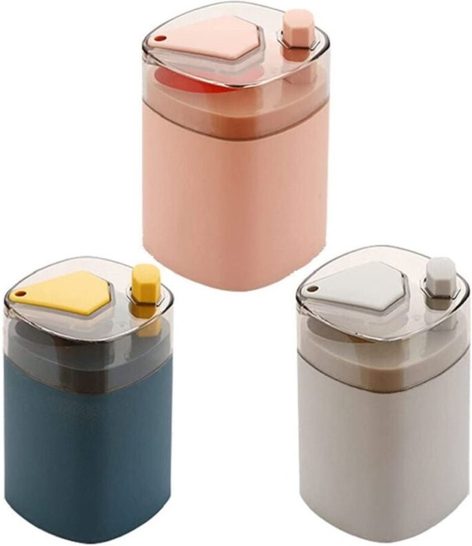 Trade Shop - 3-TEILIGES SET AUTOMATISCHER ZAHNSTOCHERHALTER POP-UP ZAHNPASTA-SPENDER KÜCHENREINIGUNG -