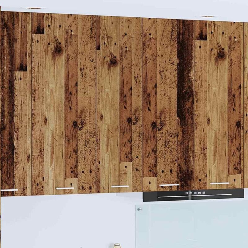 Hängeschrank mit Tür Altholz 30 x 31 x 100 cm Holzwerkstoff vidaXL