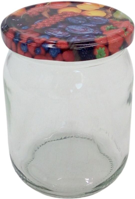 Buri - Einmachglas 540ml Vorratsglas Einweckglas Marmeladenglas Schraubdeckel Früchte