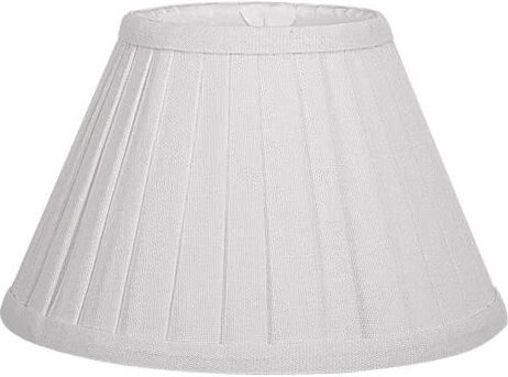 Fabrilamp - Konischer plissierter Lampenschirm zierliche beige Klammer (14x8x9.5)