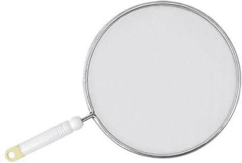 Mm_unverified_brand - Spritzschutz cm 29 aus Aluminiumgeflecht mit Griff, hergestellt in Italien