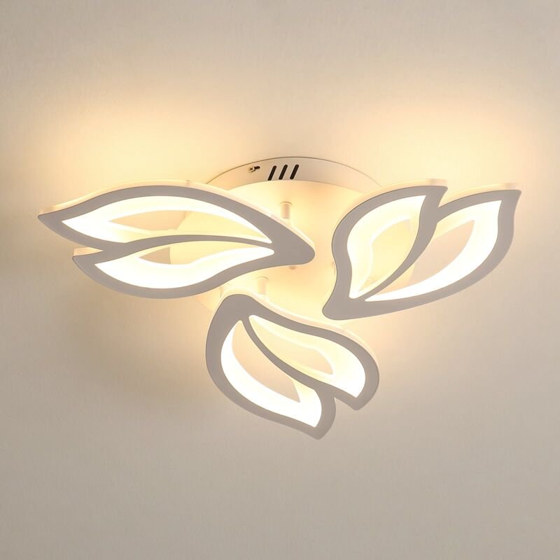Goeco - led Deckenleuchte 45W Modernes Design Warmweiß 3000K Kreative Blumenform Deckenlampe Für Wohnzimmer Schlafzimmer...