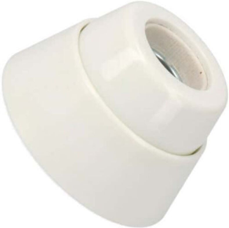 EDM - Wandsteckdose rechts Porzellan E27 R44043