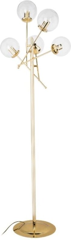 Stehlampe gold 60x170 cm mit 5 Lampenschirmen