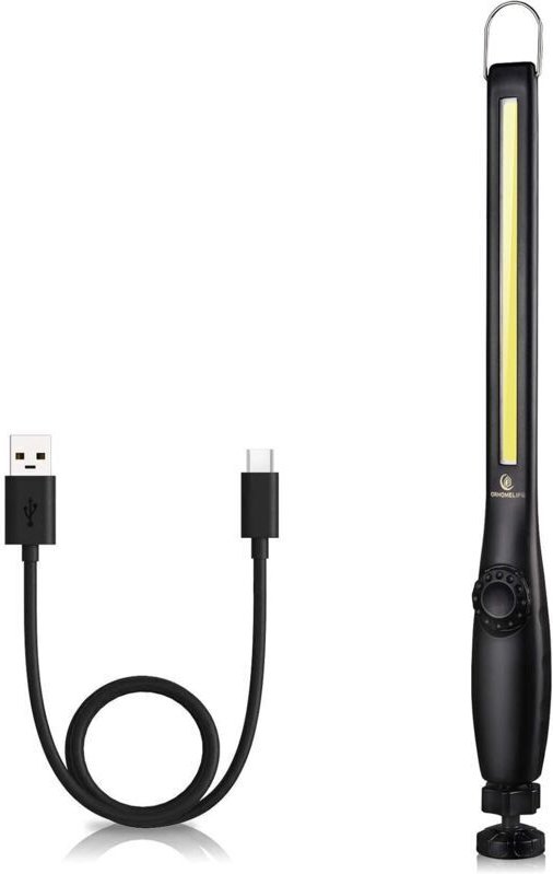 LED-Arbeitsleuchte, 750 Lumen, wiederaufladbare COB-Lampe mit Ladeanzeige, Magnetfuß, 360°-Drehung, geeignet für Autorep...