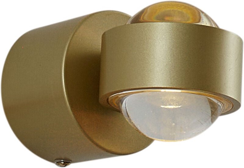 Design Wandleuchte Messing inkl. led IP44 - Lens