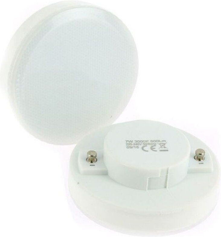 Eclairage Design - Los mit 2 LED-Lampen GX53 7W Äq. 50W Farbtemperatur: Kaltes Weiß 6000K