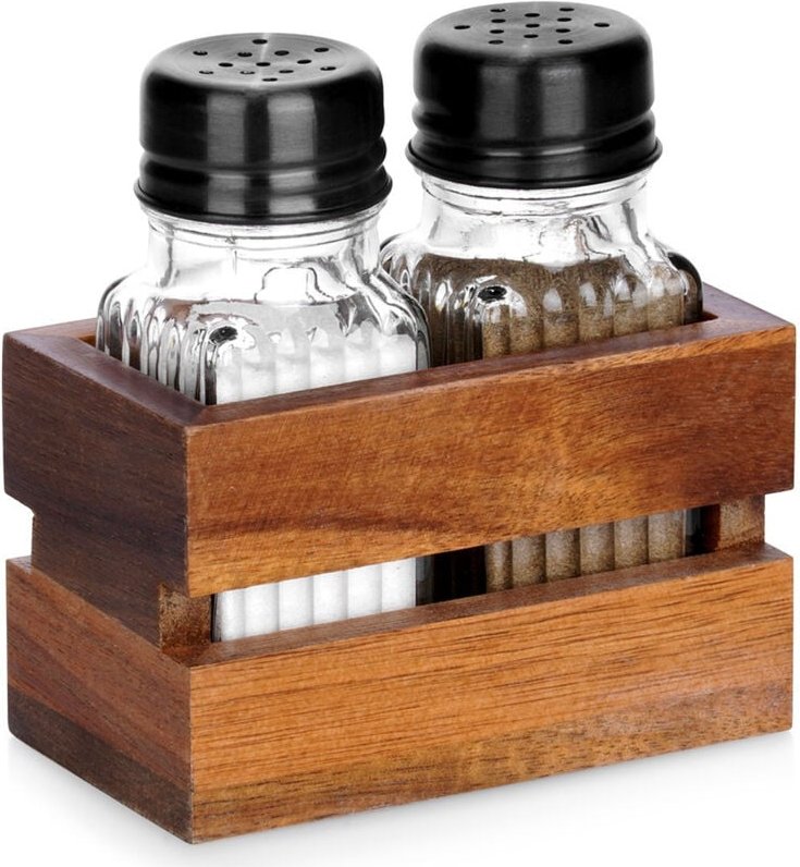 Gewürzstreuer Salz Pfefferstreuer Set Salz Pfeffer Behälter Ständer