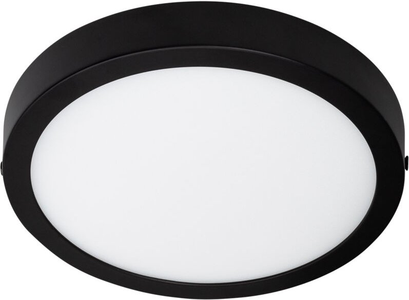 Efectoled - LED-Deckenleuchte 18W Rund Aluminium Ø210mm Slim cct Wählbar Galán SwitchDimm Schwarz