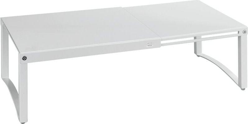 Maximex Teleskop-Schrankeinsatz, Regaleinsatz schafft Ordnung, Weiß, Eisen weiß, Kunststoff (eva) transparent - weiss