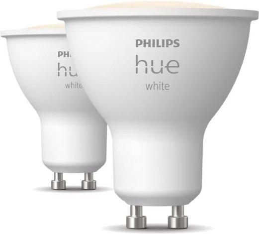 Philips - hue intelligente led-glühbirnen gu10 2x4.2w 2700k 2 stück - 23023100