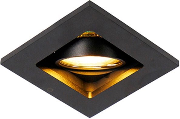 Smart Einbaustrahler schwarz inkl. WiFi GU10 verstellbar - Qure