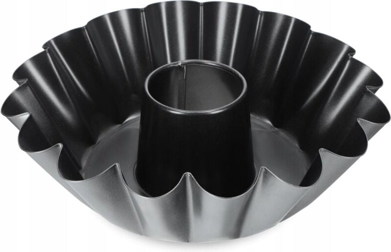 Gugelhupfform, aus Blech mit Antihaftbeschichtung, 25 cm, Schwarz - Kadax