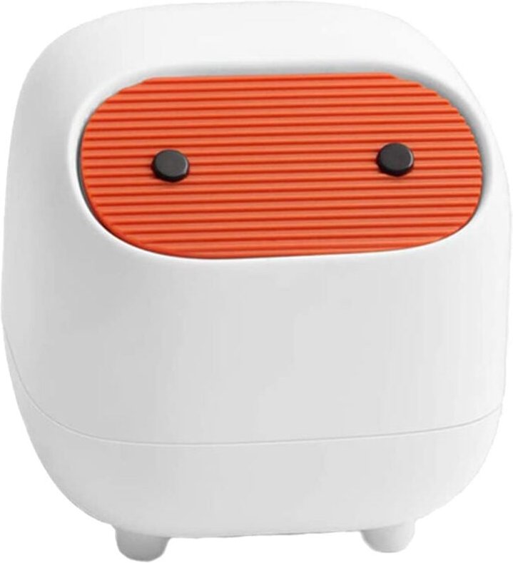 Niedlicher Mini-Abfalleimer für den Schreibtisch, mit Deckel, Müll-Organizer, abnehmbarer Deckel zum Drücken, Aufbewahru...