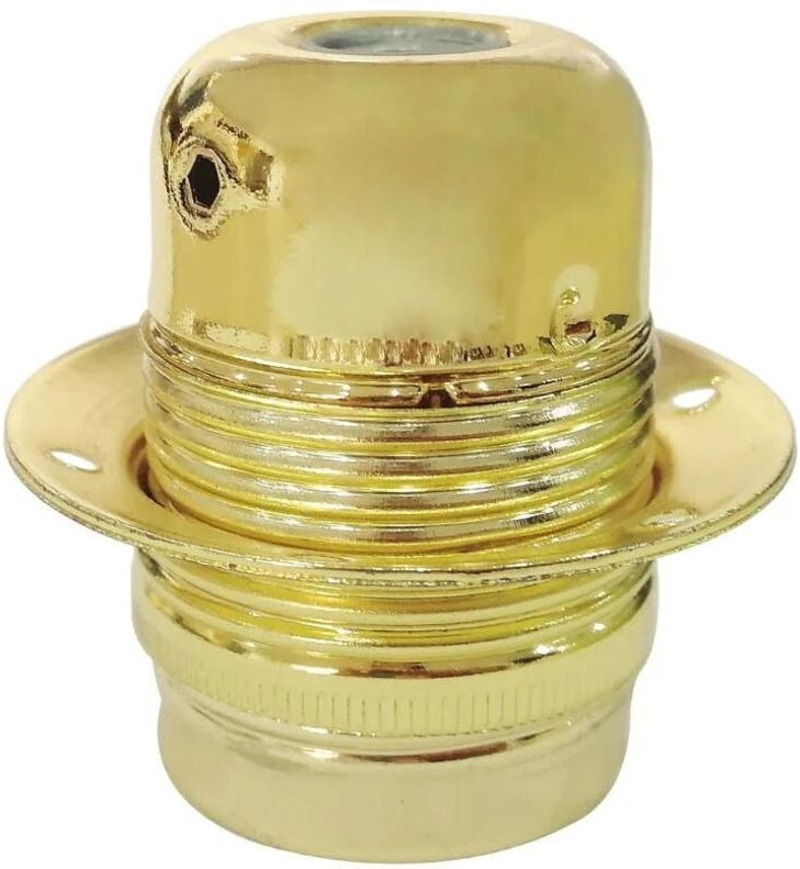 Lampenfassung aus Metall mit E27-Gewinde