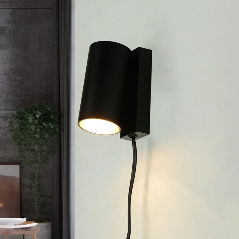 Wandspot GU10 Schwarz Metall Modern Wandleuchte Küche