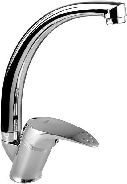 Küchenmischbatterie mit verchromtem Stahlgehäuse H.26x10,3 cm